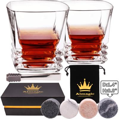 China Viable Set of Whiskey Glass Wine Beer Cooler Whiskey Stones and Stones Ice Cubes for sale