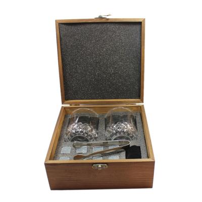 China Viable hot sale whiskey rock ice cube cooling stone in wooden box 	Whiskey Gift Box for sale