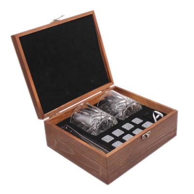 China 12 viable years of whiskey glass experience set with whiskey stones Whiskey Gift Box for sale