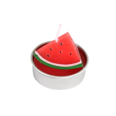 China 6PCS/Box Artificial Watermelon Shape Watermelon Fruit Candles Handmade Paraffin Wax Candle Bedroom Christmas Decoration Supplies Birthday Gifts for sale