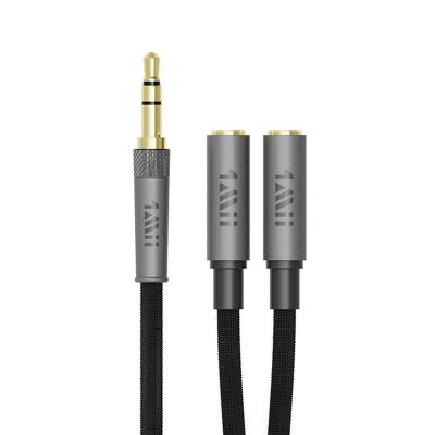 China Male AUX. 1Mii CB106 3.5mm COMPUTER to 2 x Female Stereo Audio Cable for Computer for sale