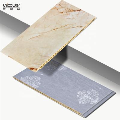 China Waterproof+ECO-Friendly Unipower Waterproof Fireproof Easy Installation Factory Sales Custom Design PVC Plastic Ceiling Panels for sale