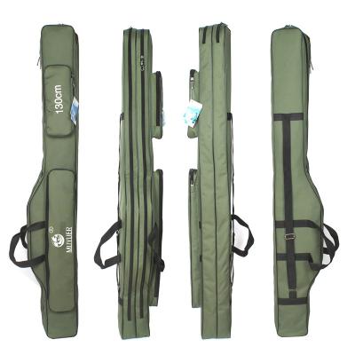 China 600D Large Fishing Rod Portable Colorful Waterproof Tackle Storage Carry Bag for sale