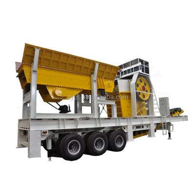 China Quarry PE400*600 Diesel Engine Mobile Stone Crusher for sale