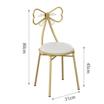 China Home Decorative Seat Black Soft Fancy Wedding Design Metal Butterfly Leisure Chair Furniture Chair for Living Room and Hotel for sale