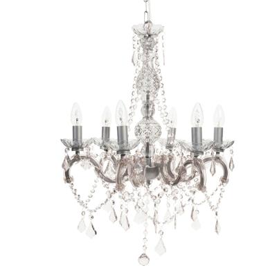 China Graceful Pearl of Marie Lamp Metal Gray Drop 6am County Residential Acrylic or Crystal Lighting Chandelier for sale