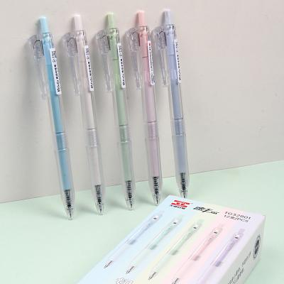 China Normal Hot Selling Large Capacity Gel Pen Set Cute Morandi Colors Simple Retractable Gel Pen For Studednt for sale