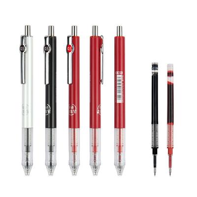 China Office School Gel Ink Pens TR77280 Hot Selling PP Plastic Roller Ballpen Pen Metal Clip 0.5mm 0.7mm Hotel Office Gifts Click Ball Roller Pens Custom Logo for sale