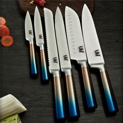 China Chef's Knife ZEMEN Japanese Kitchen Knives Knife Set Sharp Santoku Knife 8 Inch Chef Boning Fruit Serving Knife High Carbon Steel Slicer for sale