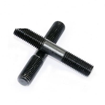 China Large Industry GB Material Ordinary Color Zinc Double Head Screw 4.8 Double Head Bolts Q235 for sale