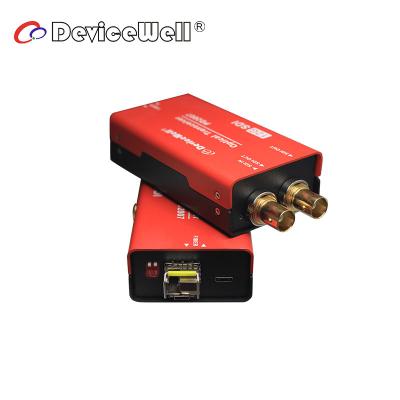 China PD2007 USB Power Fiber Optic 12G SDI Transceiver Without Optical Module 98*27*46mm for sale