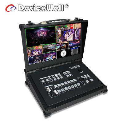 China MIX FADE DeviceWell HDS9106 Portable LCD Display 6-CH Video Changer for sale