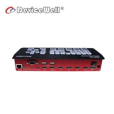 China New Education Changer HDS7105 4 HMDI 1 5-CH DP OBS Streaming Video Changer for sale