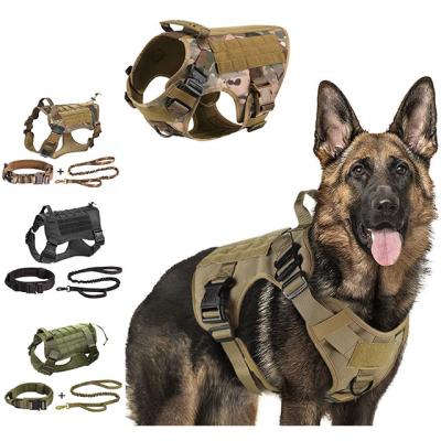 China German Shepherd K9 Malinois Quick Version 2023 Pet Harness Large Dog Tactical Harness And Leash Set Training Vest For Dogs Accessories for sale