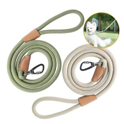 China Reflective Good Quality Custom Dog Leash Lead Slip Lead Pet P Rope Nylon Dog Leash Dog Leash Training Rope for sale