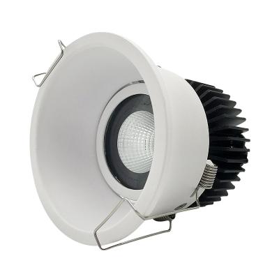 China Keepwinled Modern 5W 7W 9W 15W 20W Full Spectrum Black White High Lumens COB Recessed Round-shape LED Spotlight Lamp for sale