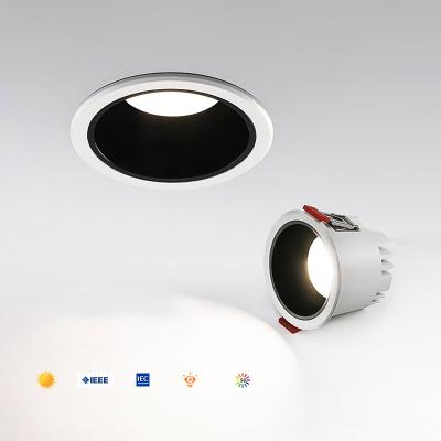 China New Design Modern LED Downlight LED Spotlight Adjustable Recessed Anti-glare Keepwinled 12W COB Downlight Spotlight for sale