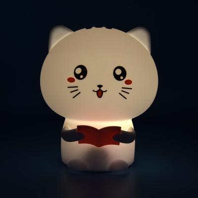 China Keepwinled European Touch Color Changing USB Bedside Small Desk 3D LED LED Cat Night Light Lamp Glowing Glowing Light Lamp for sale