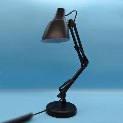 China Keepwinled 6W Traditional Vintage Black Study Hanging No Eye Protection 3 Mode Dimmable LED Flash Light Metal Table Lamp for sale