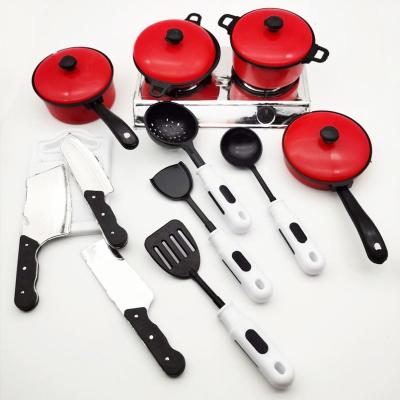 China Cooking Play Toys 13 pcs girl plastic mini cooking set kitchen toys pretend play children kitchen set toys for kids for sale