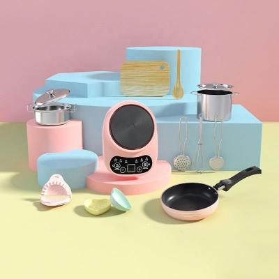 China Childrens  Toys 14 pcs real little kitchens sets for kids pretend playing kitchen toys mini home kitchen toys for girl for sale