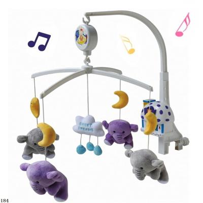 China Musical Wholesale Wind-Up Auto Music Box baby musical crib mobile recordable rotating baby bed bell musical for sale