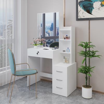 China PANEL Nordic Modern Contracted Bedroom Receives Built-in Dresser Mirror With Drawer for sale