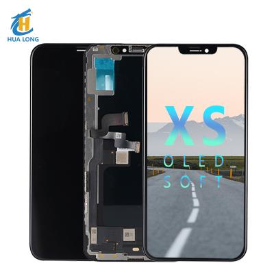 China Front Glass + Touch Screen + LCD Display + Direct Backlight Screen + Frame Factory Mobile Phone For iPhone Xs X Oled Screen Replacement Soft LCD for sale