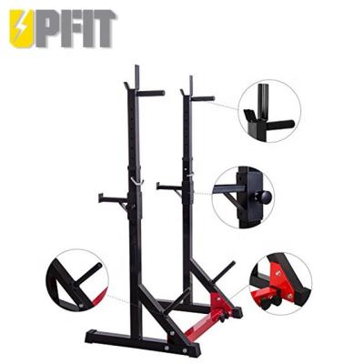 China UPFIT Durable Adjustable Squat Rack with Dip Bars and Multi Position Spotter for Gym Fitness Strength Training for sale