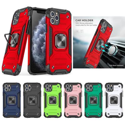 China New Fashion Design Finger Ring Holder Shockproof Car Magnet Phone Case Back Cover For Iphone 11 11pro 11pro max for sale