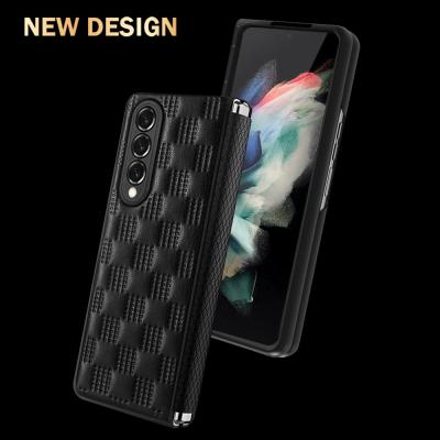 China Wholesale Custom Luxury Protective Wallet PU Leather Case Shockproof For Samsung Galaxy Fold 3 for sale