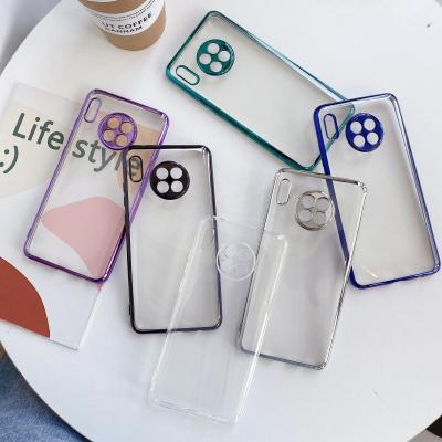 China Fashion Latest Style TPU Full Cover Cell Phone Clear Electroplating Shockproof Case For Huawei Mate30 for sale