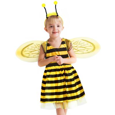 China Kids Wing Headband Wand Set CM052 Tutu Fairy Bee Costume Girls Boy Girls Animal Dress Up Butterfly Wings Wand and Tutu Dress Skirt Set aerial headband magic for sale