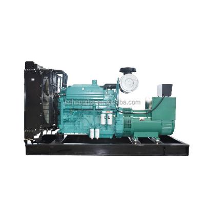 China price of cummins 400kw 500kva diesel generator set open type 500kva cummins diesel generator with super power HFW400GF for sale