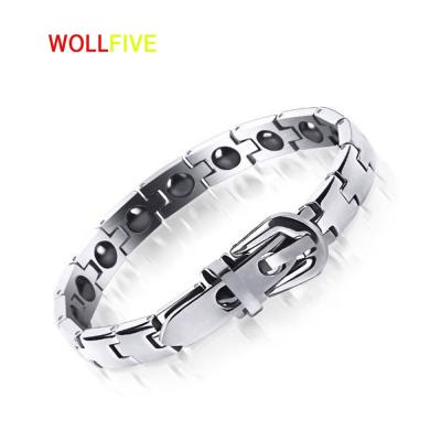 China Blood Pressure Health Bracelet Romantic Magnetic Price Made in Japan Stainless Steel Energy Bracelet for sale