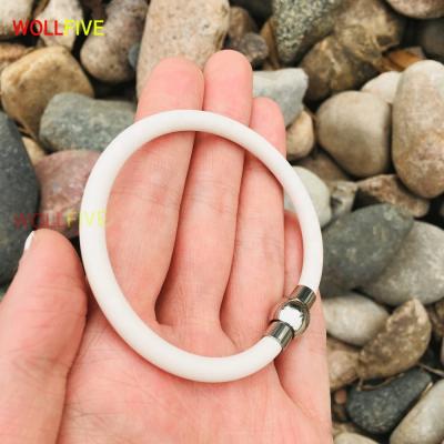 China Fashionable Factory Silicone Wristband Health Ion Energy Bracelet Wristband With Laser Logo For Customize for sale