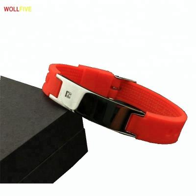 China Newest Silicone Fashion Energy Silicone Wristbands For Germanium Titanium Sports for sale