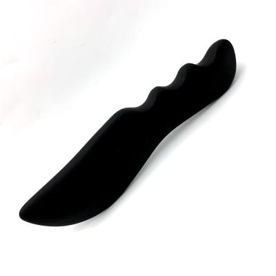 China Stone Jade Massaging Bian Gua Sha Bian Gua Sha Black From Anti-Puffiness Factory for sale