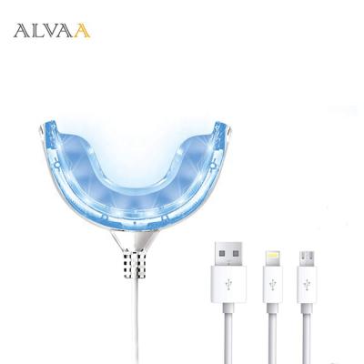 China Home Phone Connect 16 Led Portable iPhone / Android Teeth Whitening Light for sale