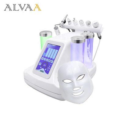 China Hydra Cleaner Dermabrasion 6 Handles Hydra Microdermabrasion Crystal Machine Blackhead Vacuum Remover With Mask for sale