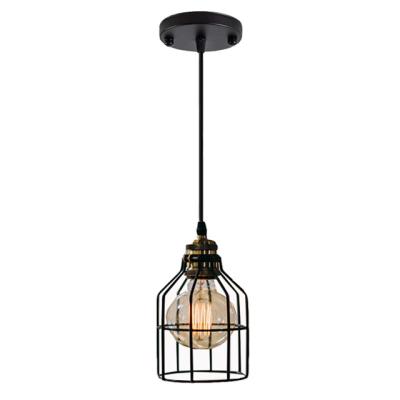 China Modern New Design Indoor Decoration Lighting Industrial Retro Iron Painted Pendant Light Fixtures for sale