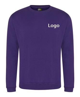 China Custom Logo Pro Sweatshirt 55% Polyester 45% Cotton Anti-wrinkle Unisex Heavyweight Crewneck Fabric For Men And Women for sale