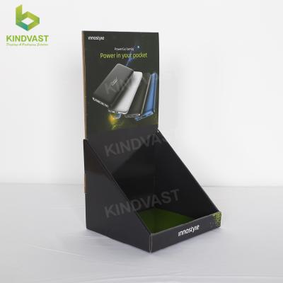 China Retail Stores POS Cardboard Counter Display For Promotion Of Mobile Power Bank In Retail Store Or Supermarket for sale