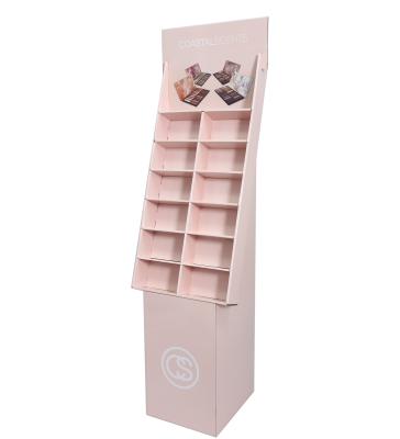 China The Promotion Cardboard Partner Display For Makeup POP Display Rack For Eyeshadow Contract for sale