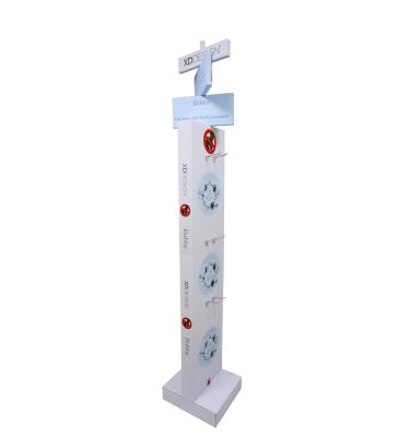 China Custom Supermaket Cardboard Advertising Rack Stand For ADS Information Deployment for sale