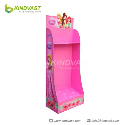 China Supermaket Dolls Cardboard Floor Displays With Hooks , Cardboard Display For Toys In Retail Market for sale