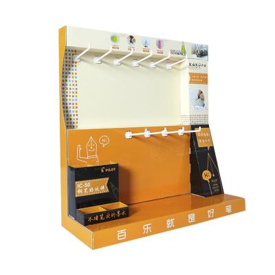 China Retail Stores Recyclable Cardboard Hanging Display Stand For Pen Retail for sale