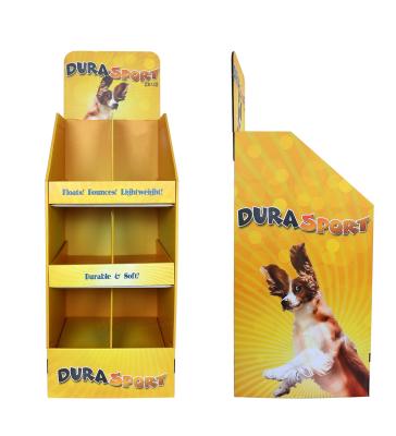 China Promotional Morden Pet Food Supermarket Floor Display Racks Standing Supermarket Shelf for sale