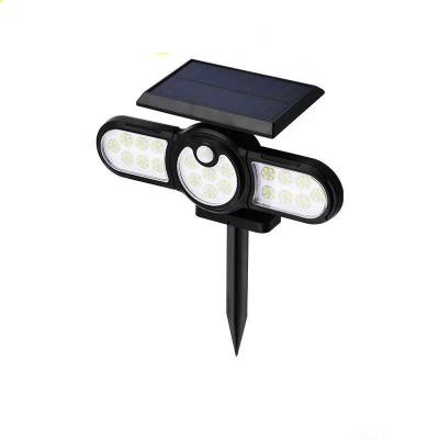 China ANBAO Garden Light Outdoor Waterproof Motion Sensor Solar Led Garden Lights Powerful Outdoor Lighting Solar Powered Wall Lamp for sale