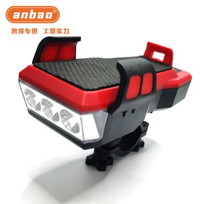 China Bicycle light mobile phone holder charging treasure, bicycle mountain bike front light AB-B22 for sale